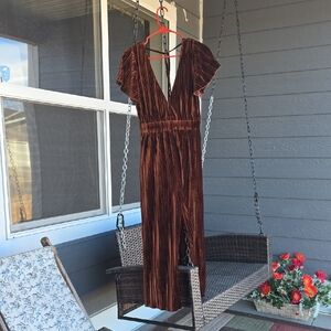 Brown Velvet Maxi Jumper